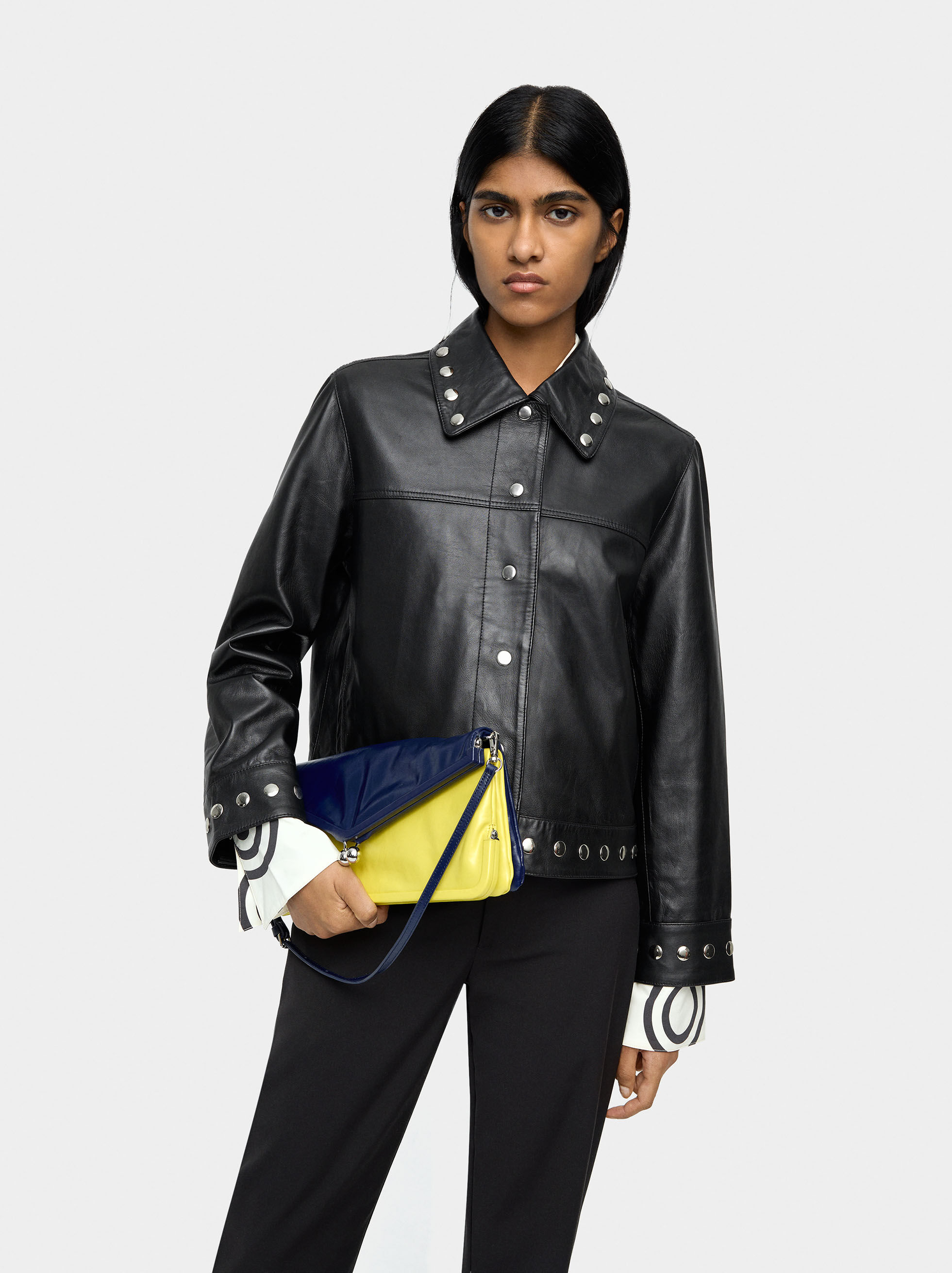 Leather Jacket with Studs