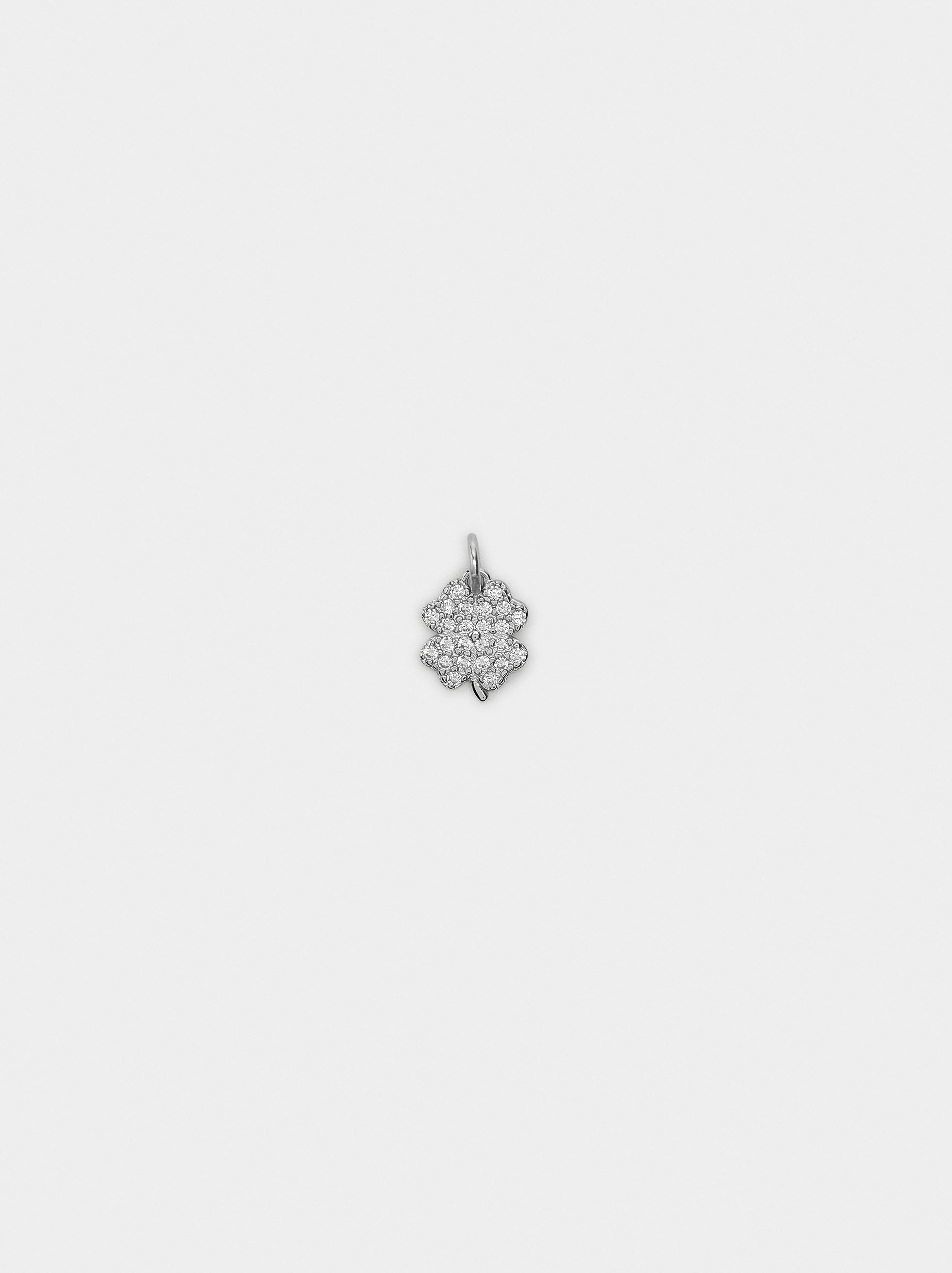 Trinity charm with zirconias - 925 sterling silver