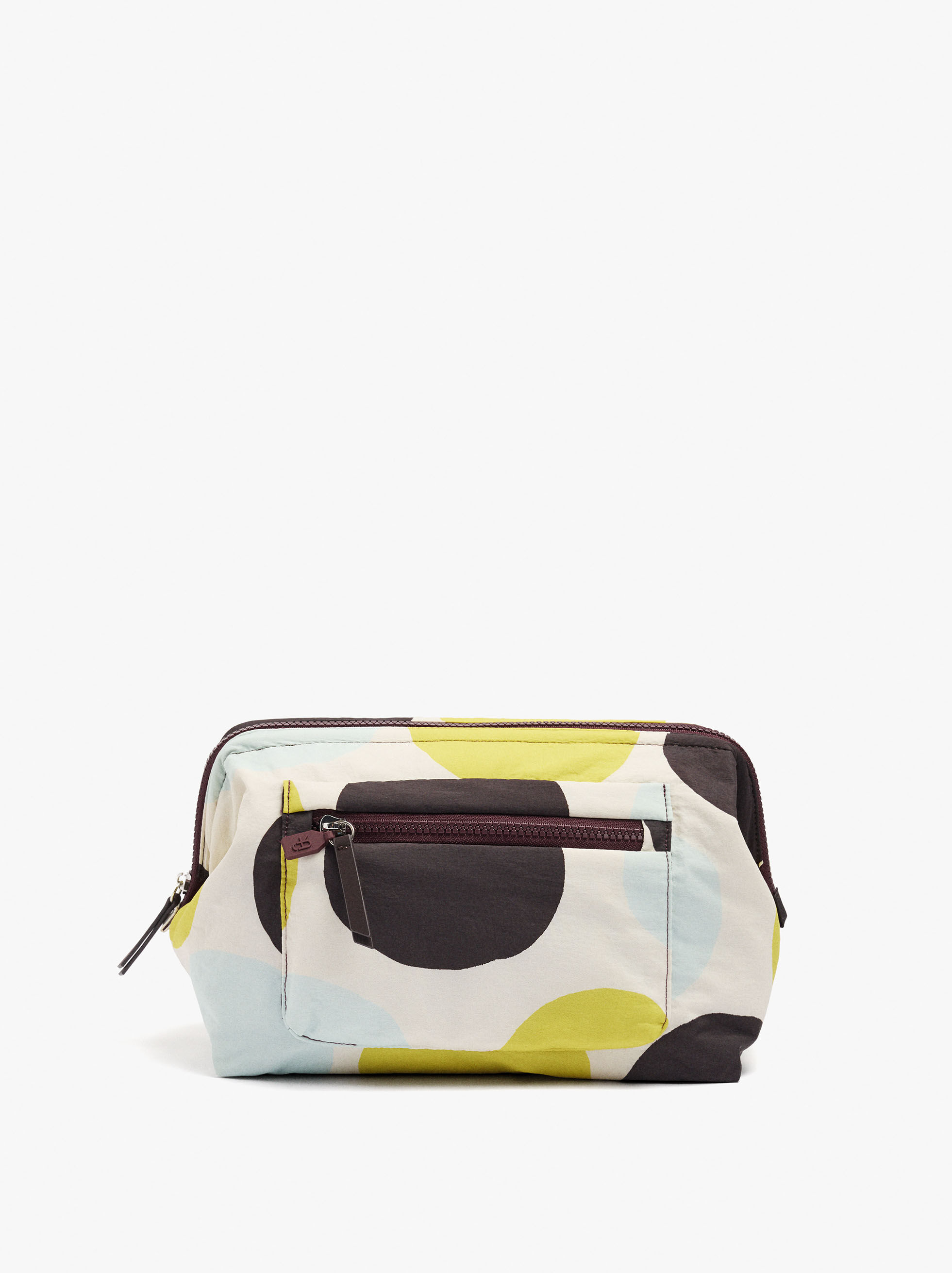 Printed nylon toiletry bag