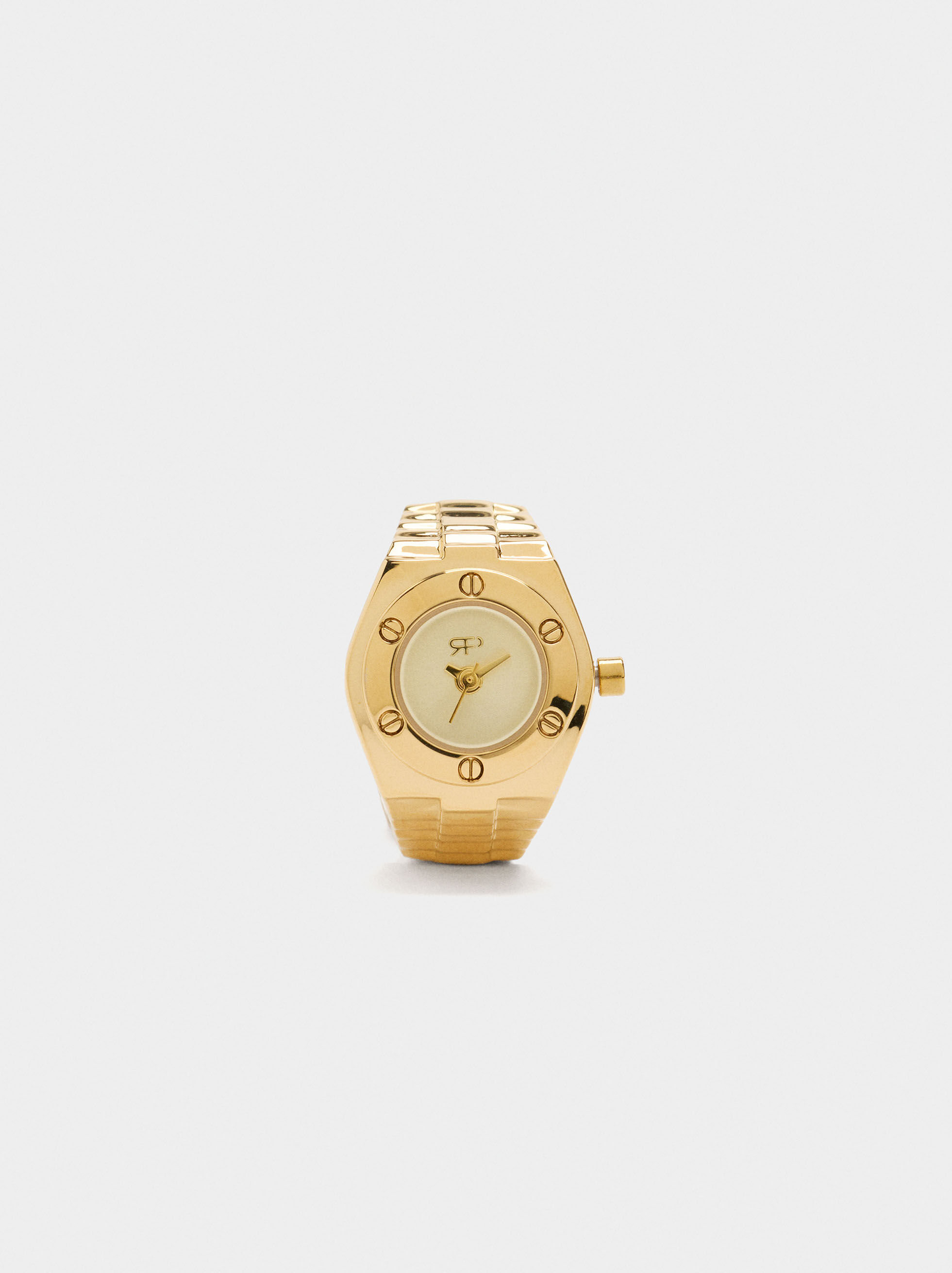 Golden Steel Watch Band