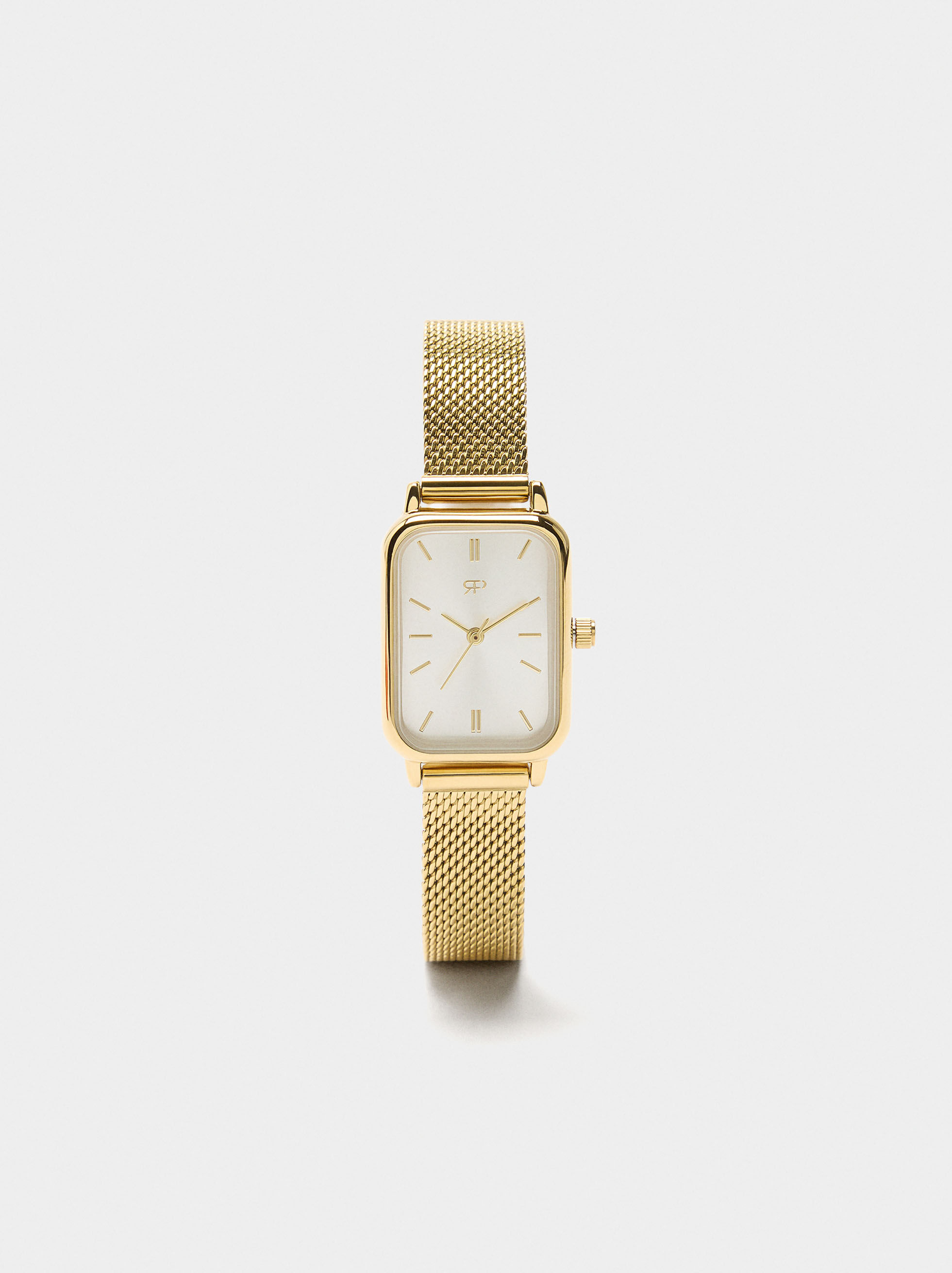 Rectangular watch stainless steel mesh bracelet