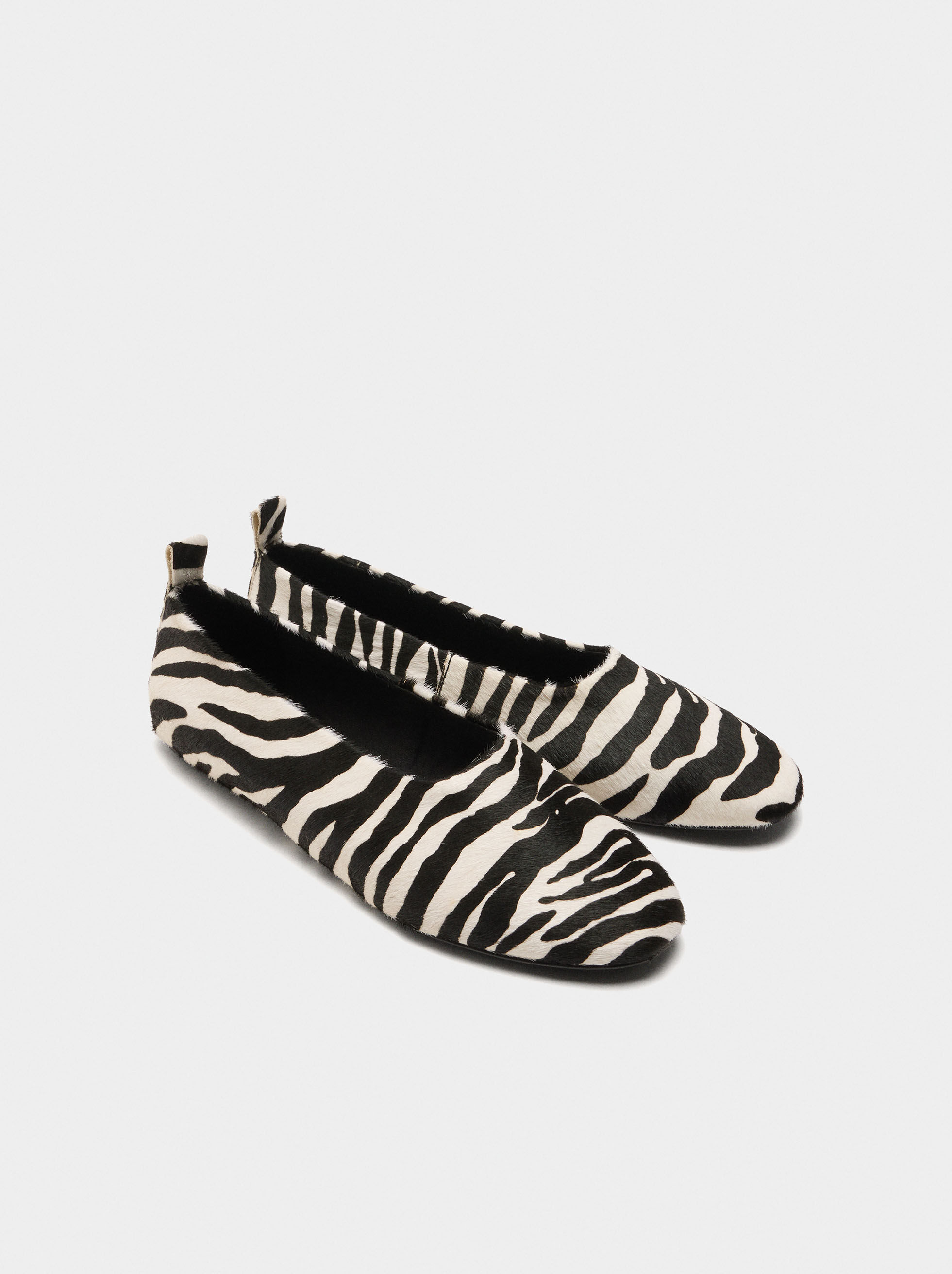 Animal Print Leather Slippers