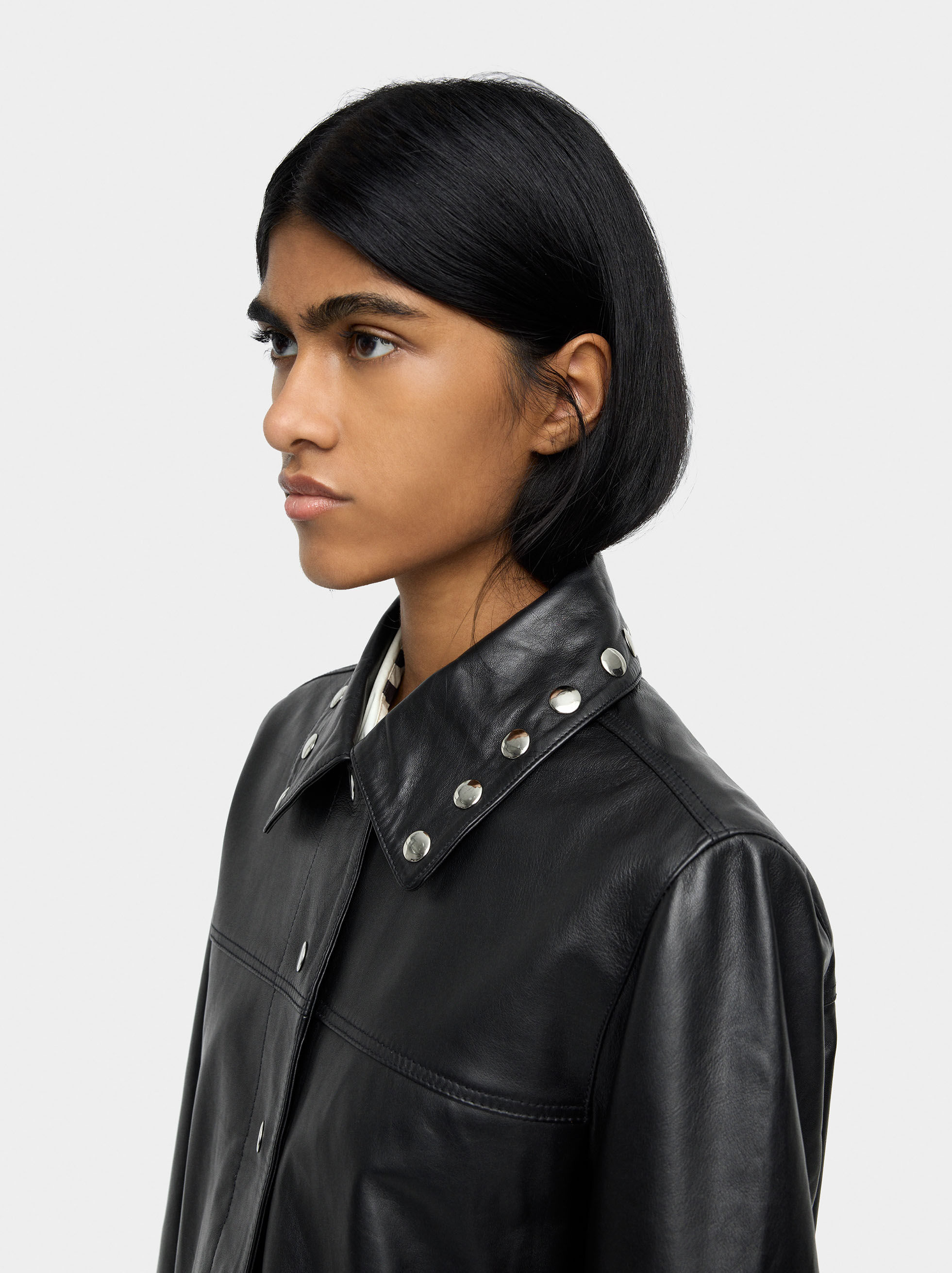 Leather Jacket with Studs