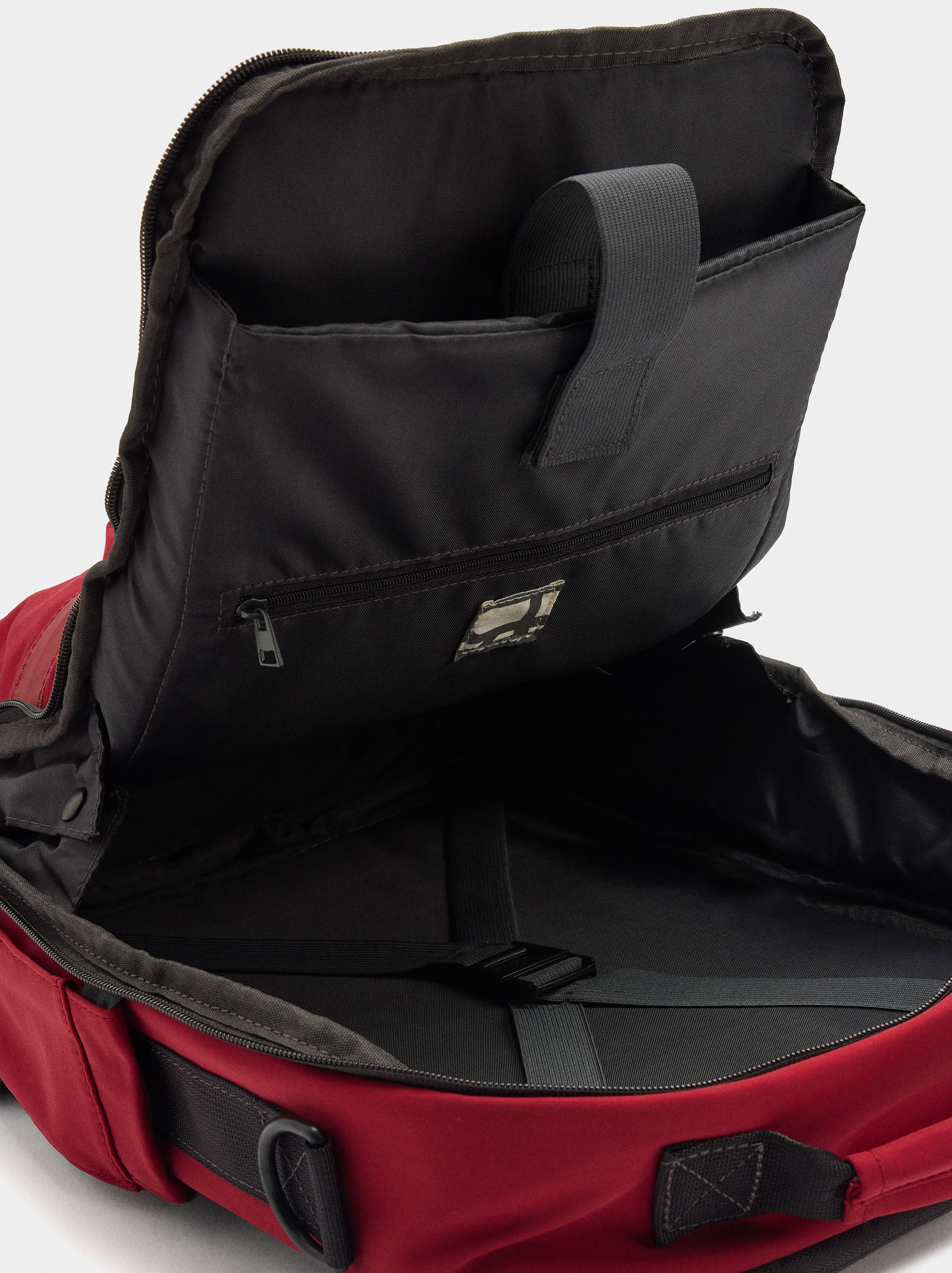 Nylon Carry-On Backpack with Heart Pendant