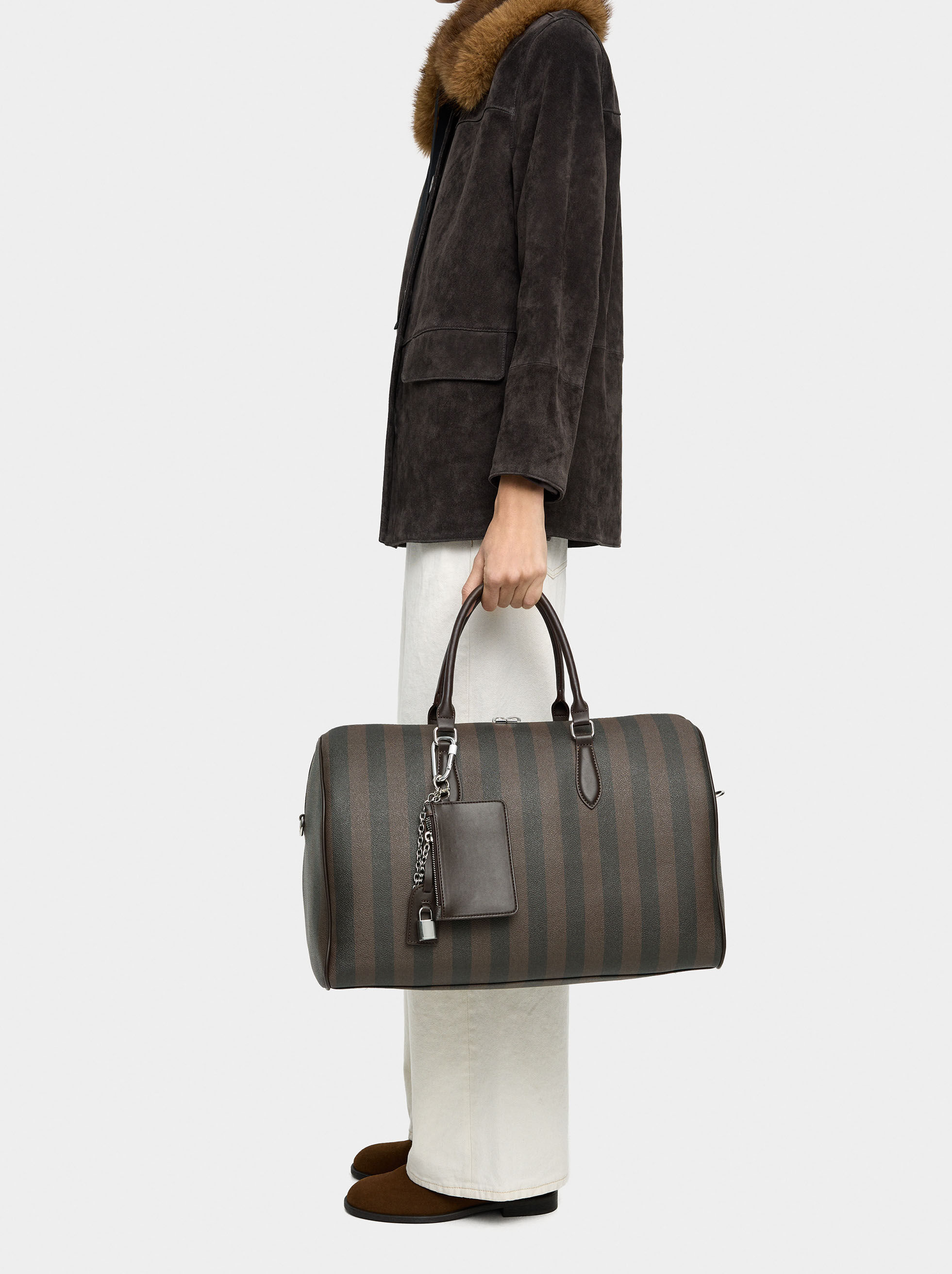 Weekend striped tote