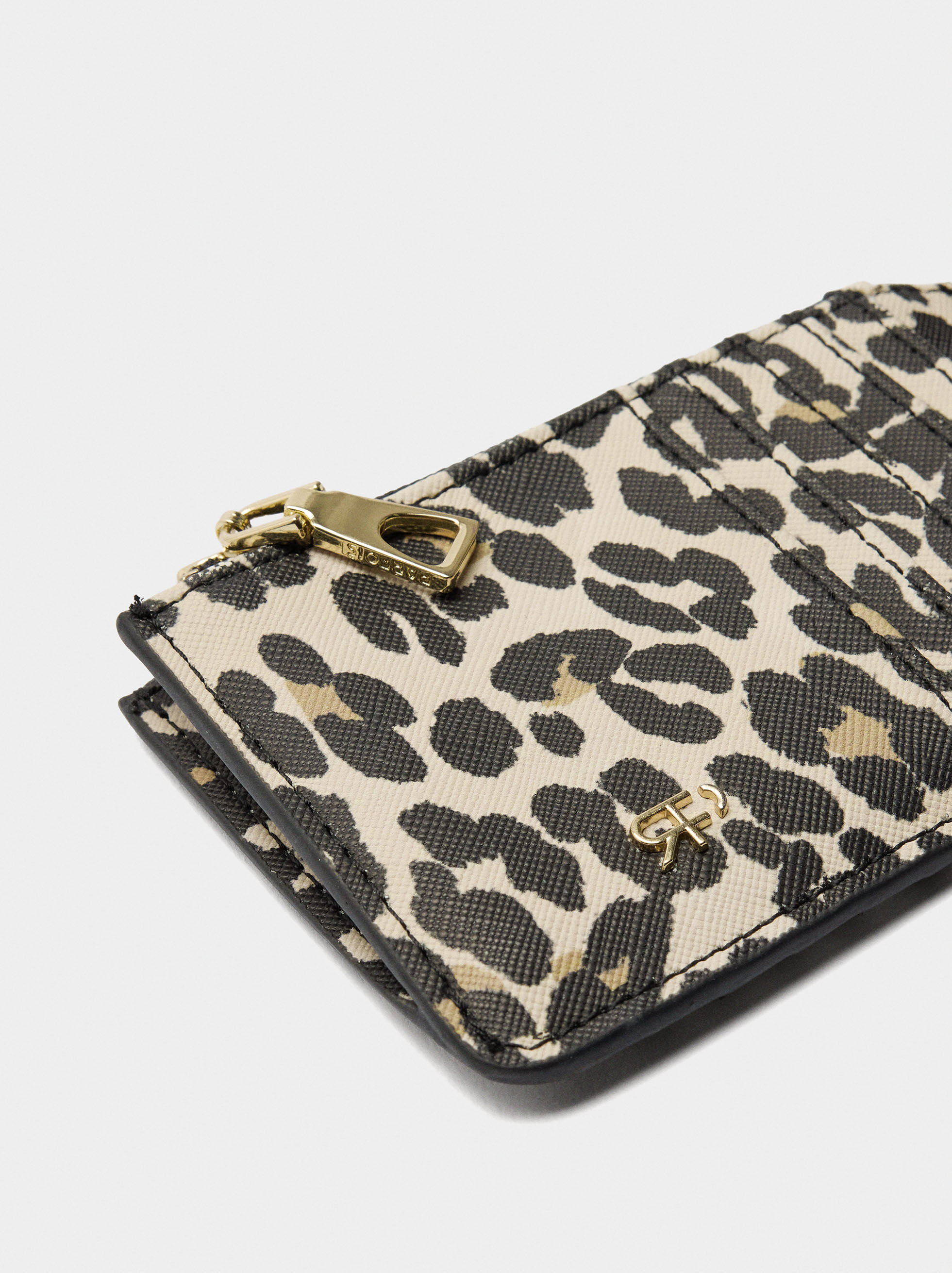 Animal-print cardholder