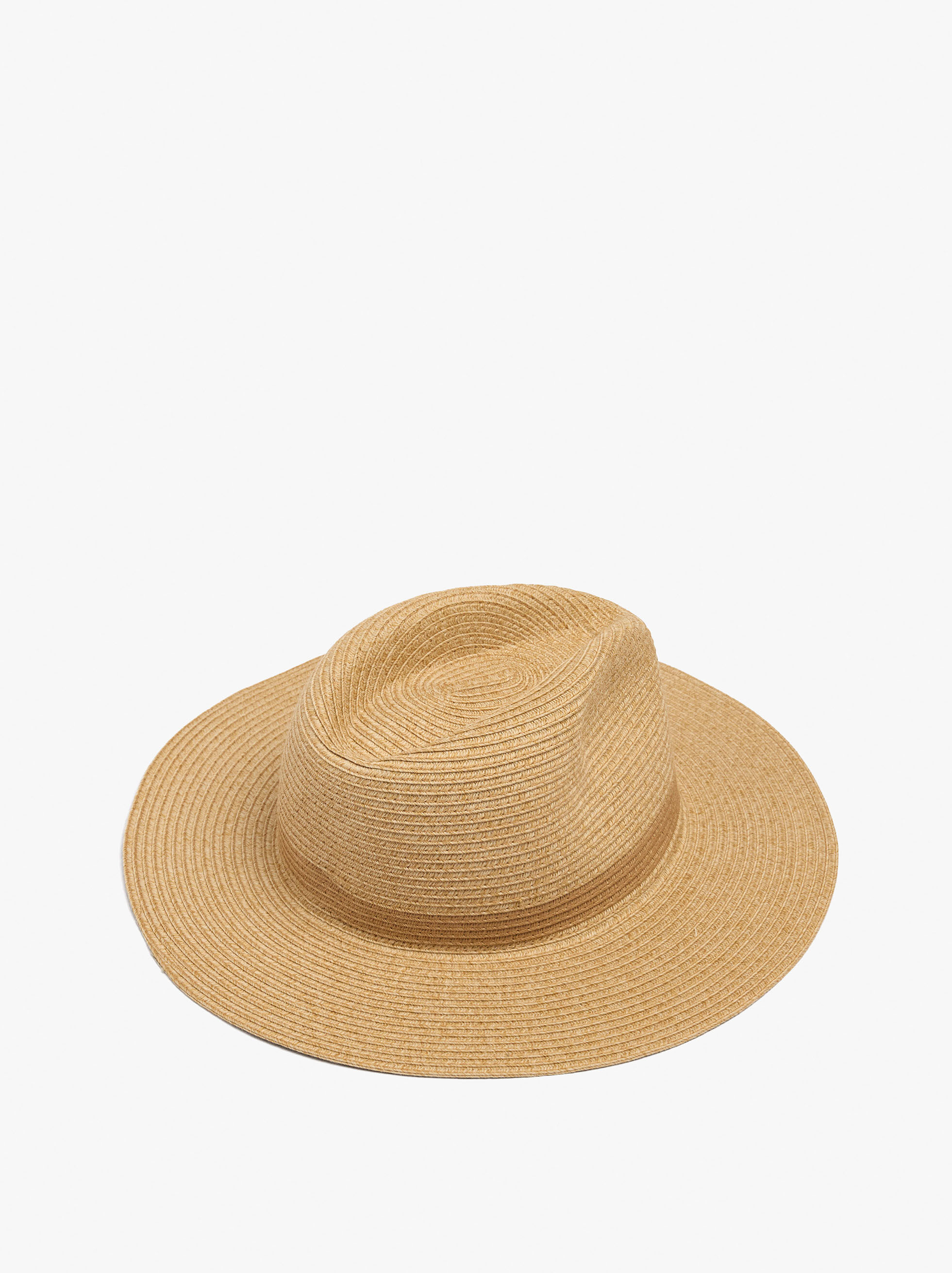 Straw-effect hat
