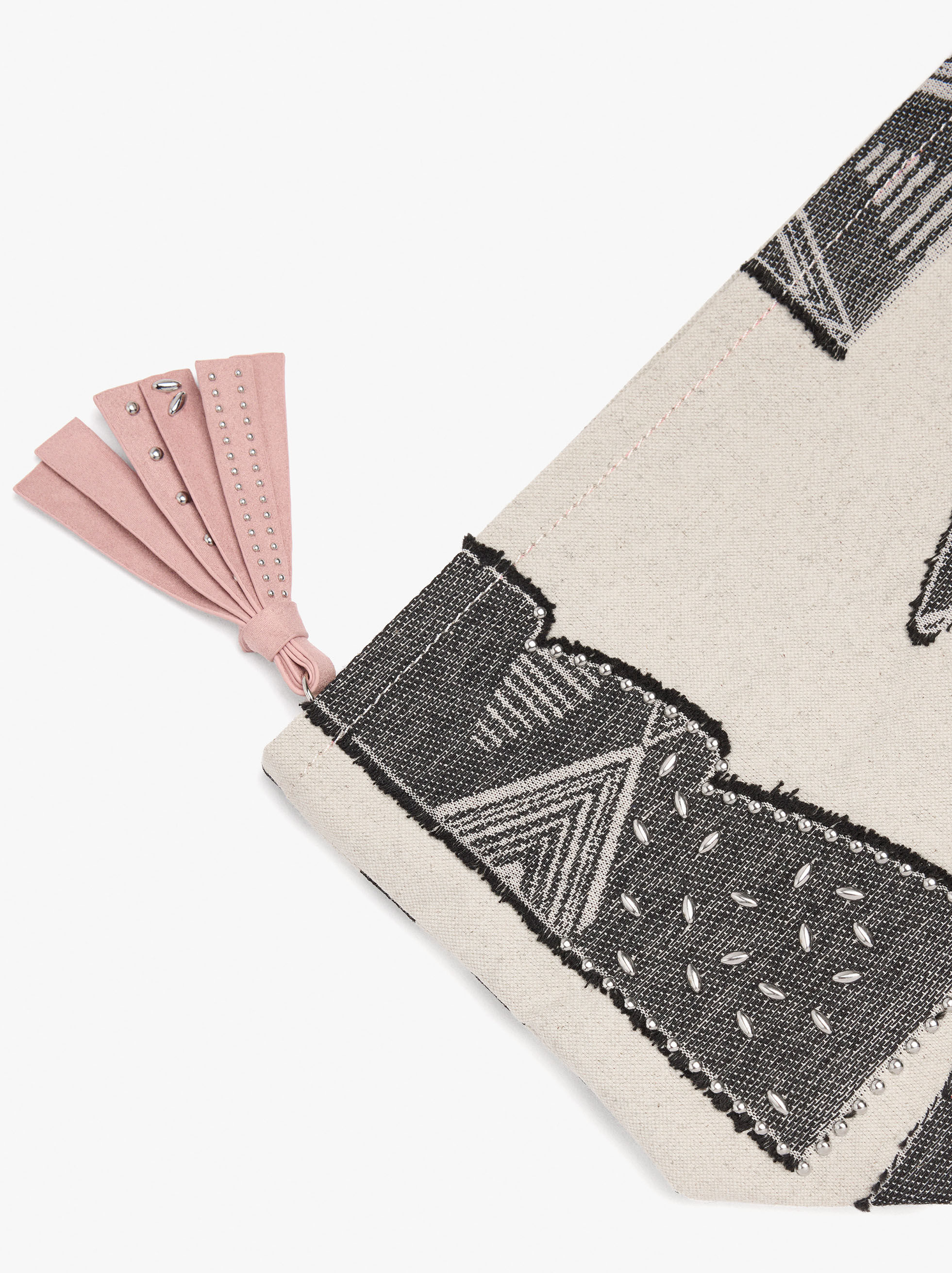 Jacquard cosmetic bag