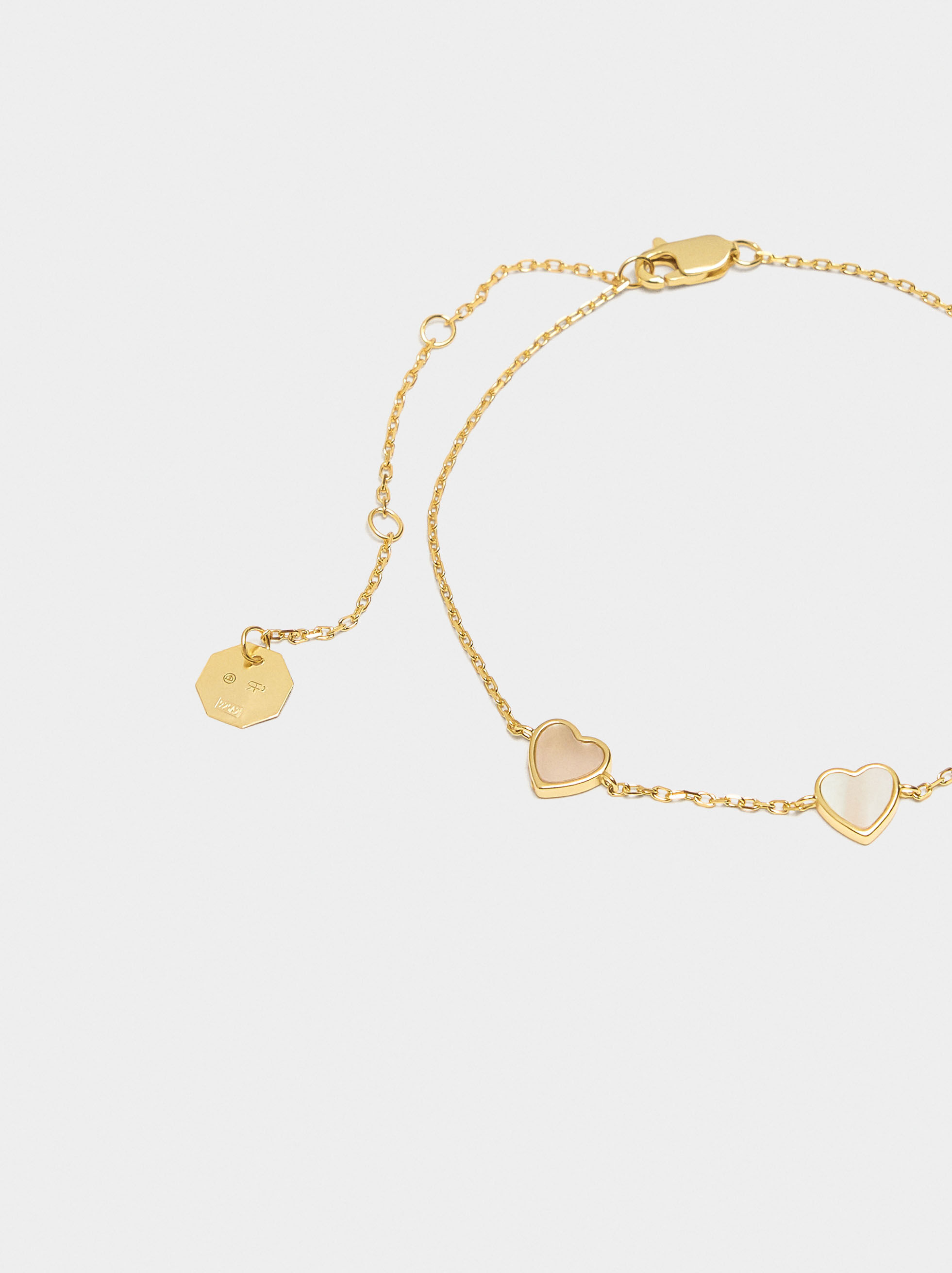 Pearl Heart Bracelet - 925 Sterling Silver