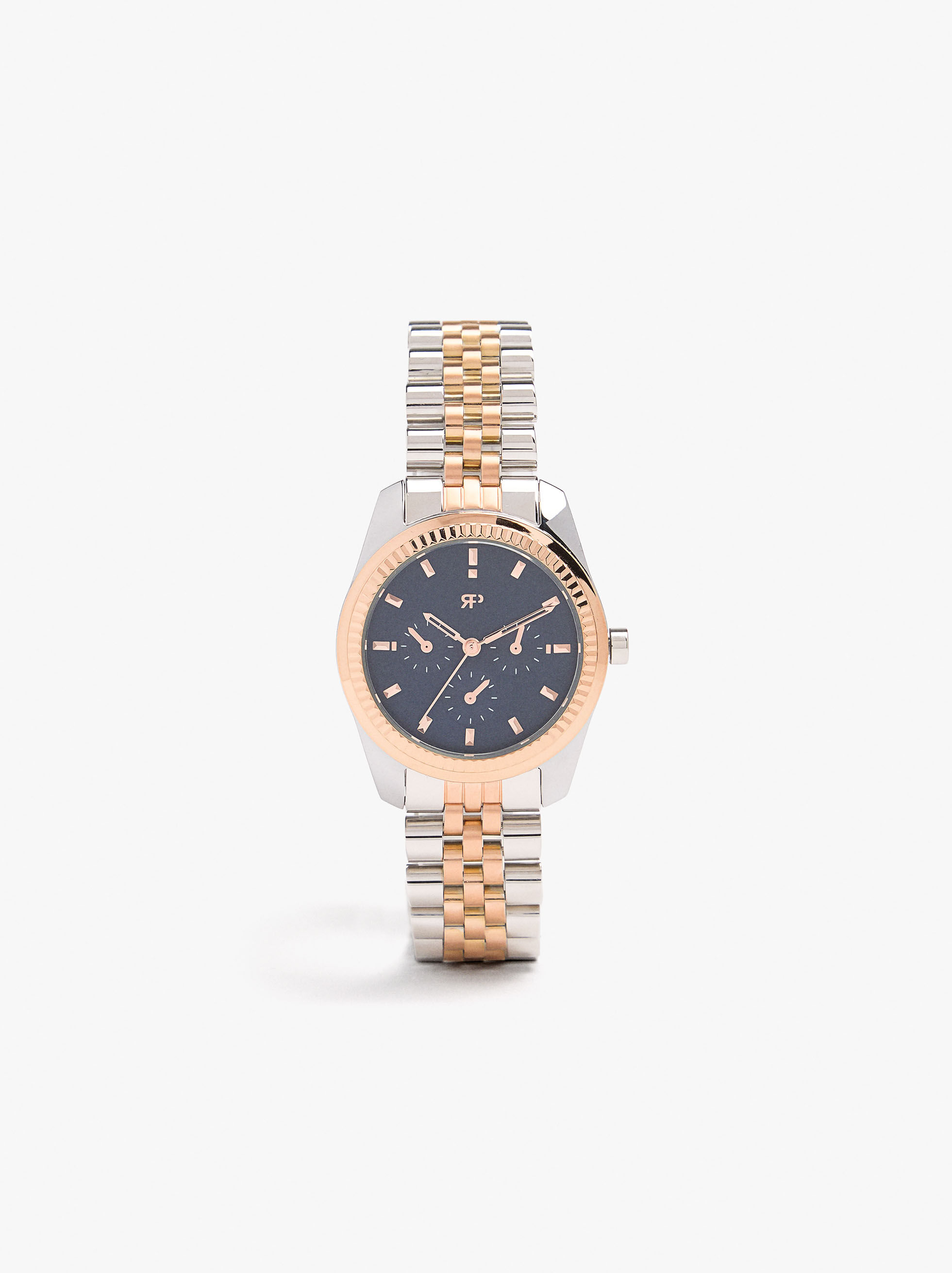 Bicolor watch stainless steel bracelet