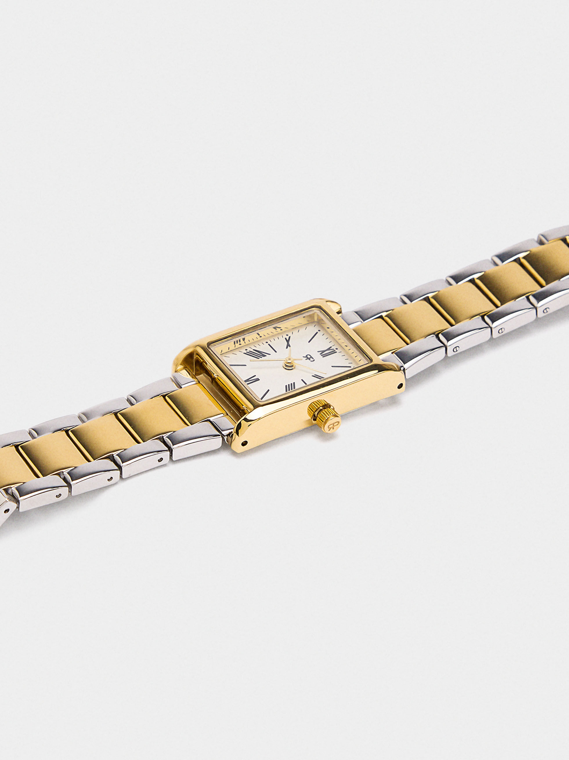 Watch set with bicolor bracelets